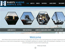 Tablet Screenshot of hardsmarine.com